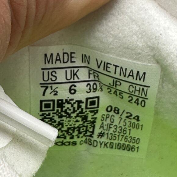 Adidas Adizero Instinct+ Softball Cleats Wms 7.5 White/Neon - Picture 8 of 8